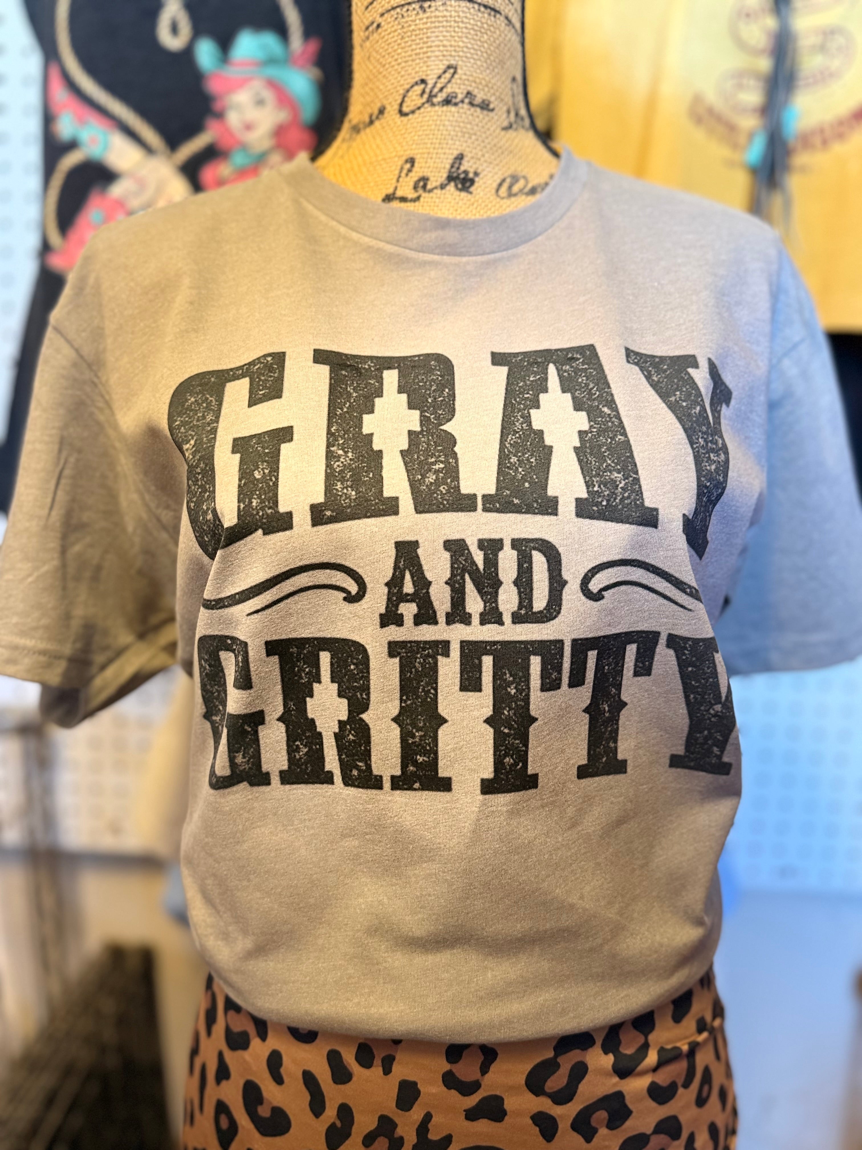 Gray And Gritty Solid Tee
