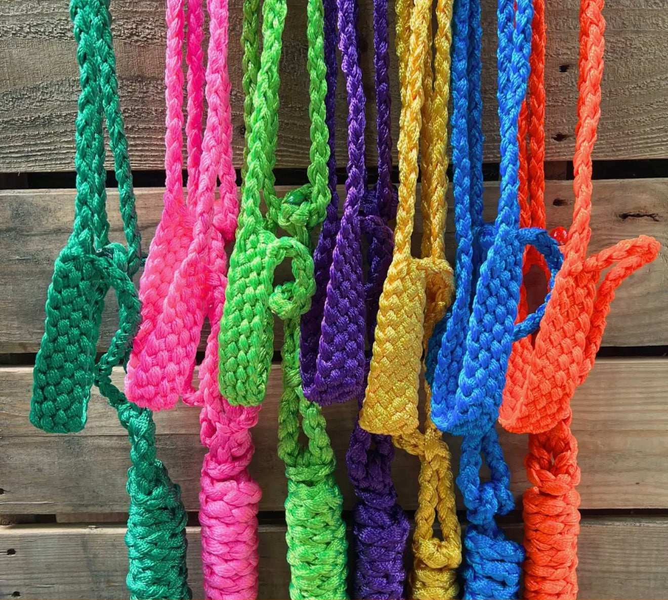 Neon Mule Tape Halters