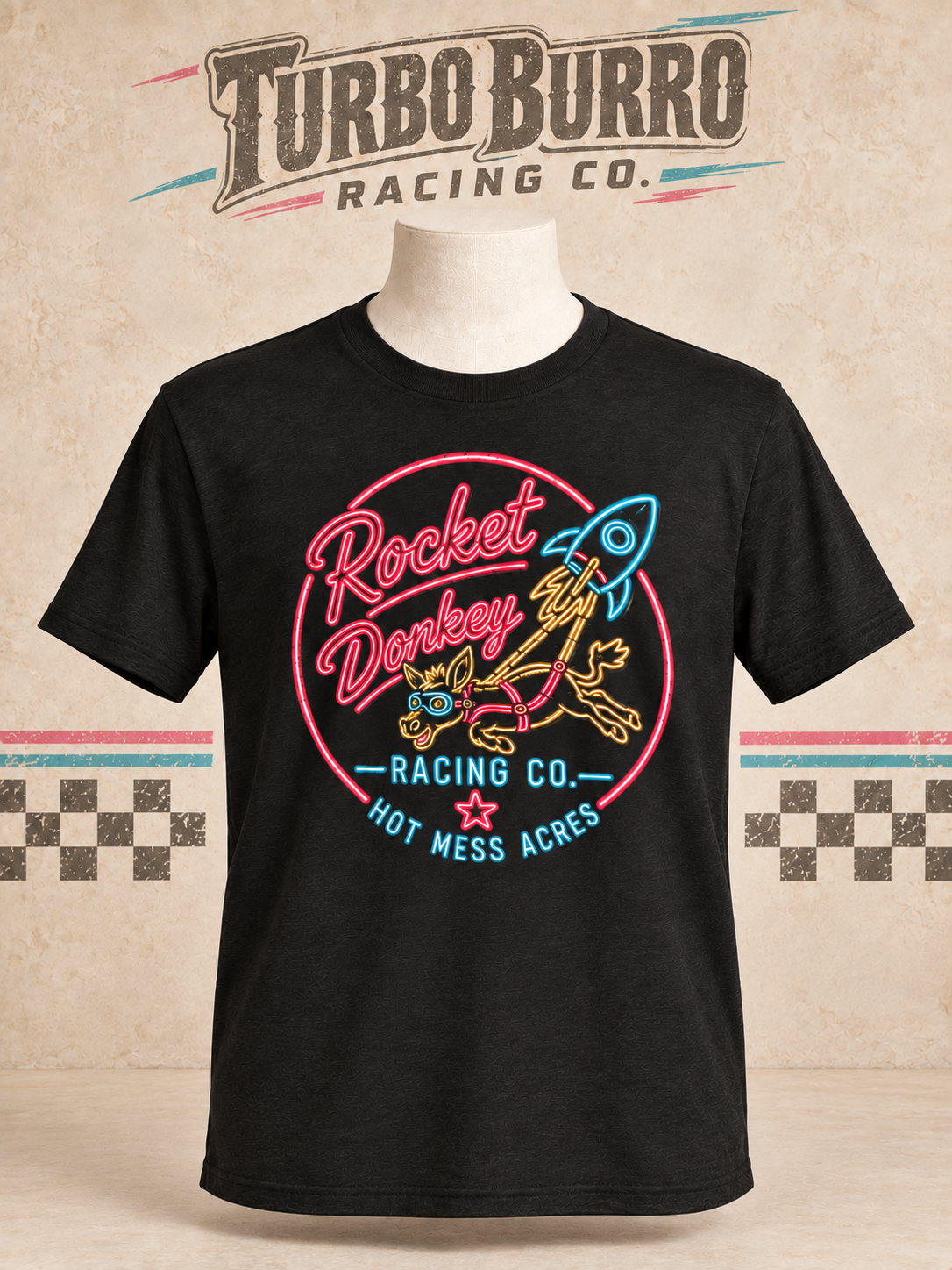 Neon Rocket Donkey Racing Co