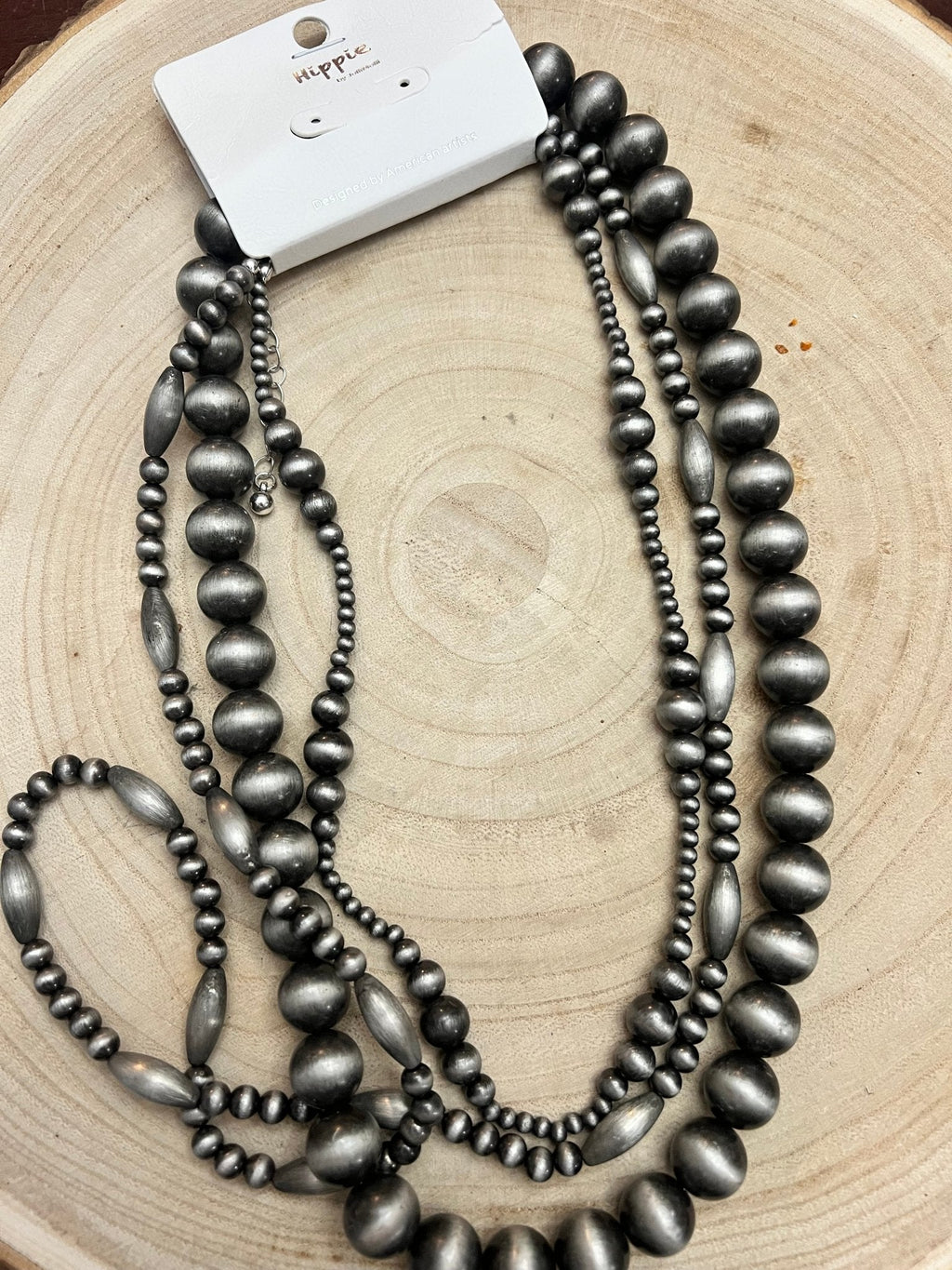 Western Faux Sterling Pearl 3-Piece Necklace Set — 18", 22", 26" Layered Trio